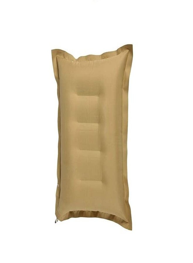 RAV Pack of 2 Soft Fabric Travelling Pillow, air Pillow for Easy Traveling (Color- Brown). - Image 4